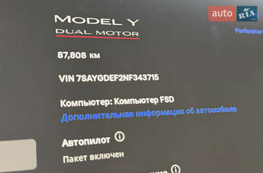 Внедорожник / Кроссовер Tesla Model Y 2021 в 