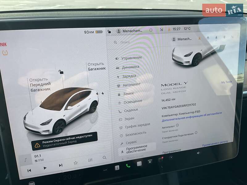 Позашляховик / Кросовер Tesla Model Y 2024 в Львові фото 15 Позашляховик / Кросовер Tesla Model Y 2024 в Львові