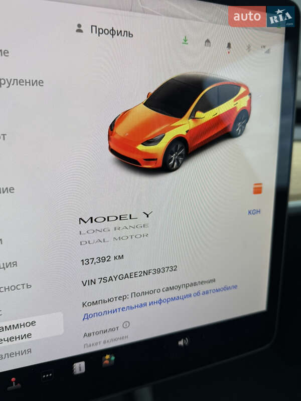 Позашляховик / Кросовер Tesla Model Y 2022 в Дубні фото 18 Позашляховик / Кросовер Tesla Model Y 2022 в Дубні