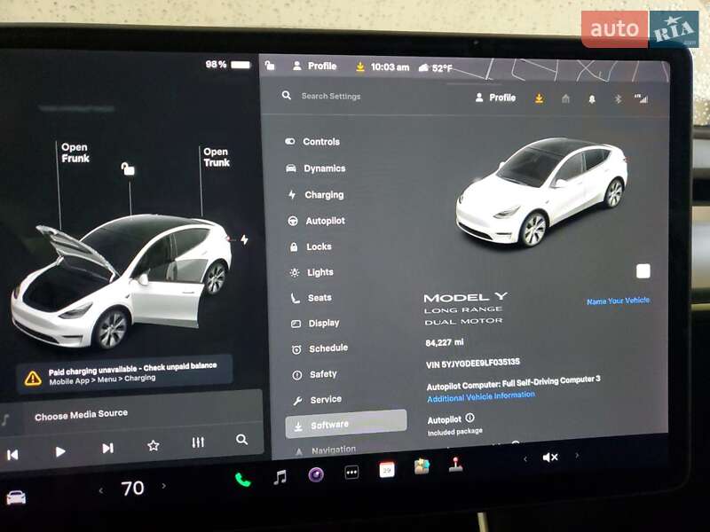 Внедорожник / Кроссовер Tesla Model Y 2020 в Запорожье