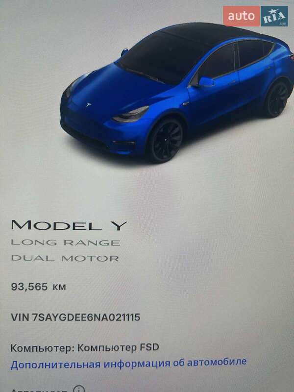 Позашляховик / Кросовер Tesla Model Y 2022 в Рівному
