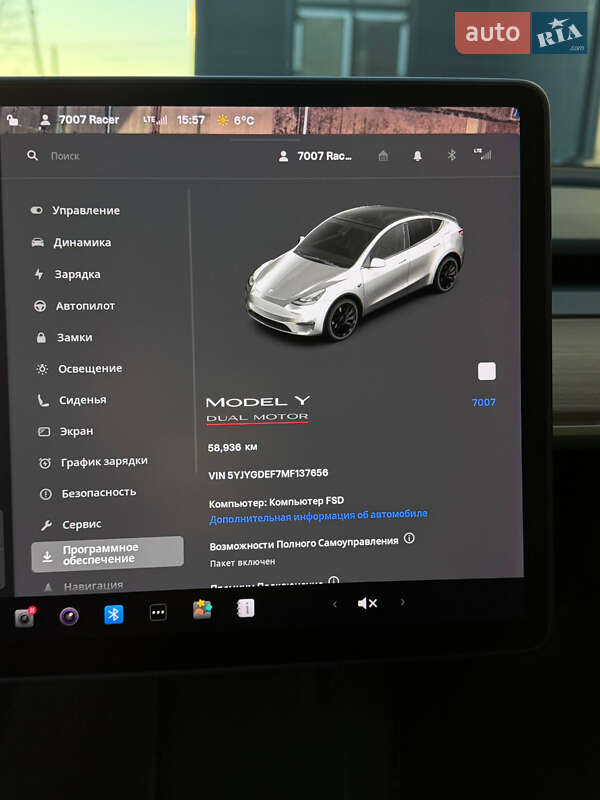 Позашляховик / Кросовер Tesla Model Y 2021 в Ужгороді фото 10 Позашляховик / Кросовер Tesla Model Y 2021 в Ужгороді