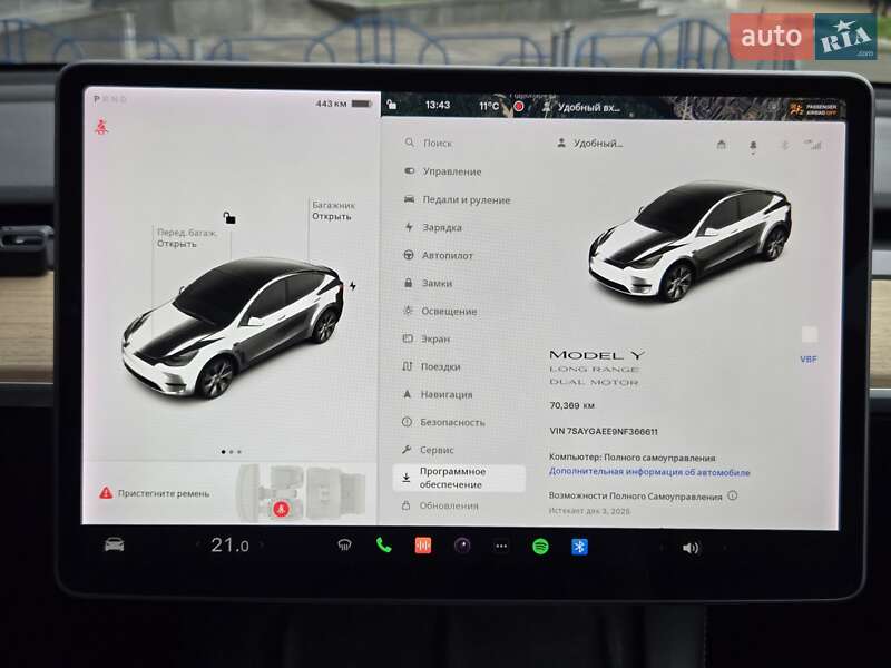 Внедорожник / Кроссовер Tesla Model Y 2022 в Киеве