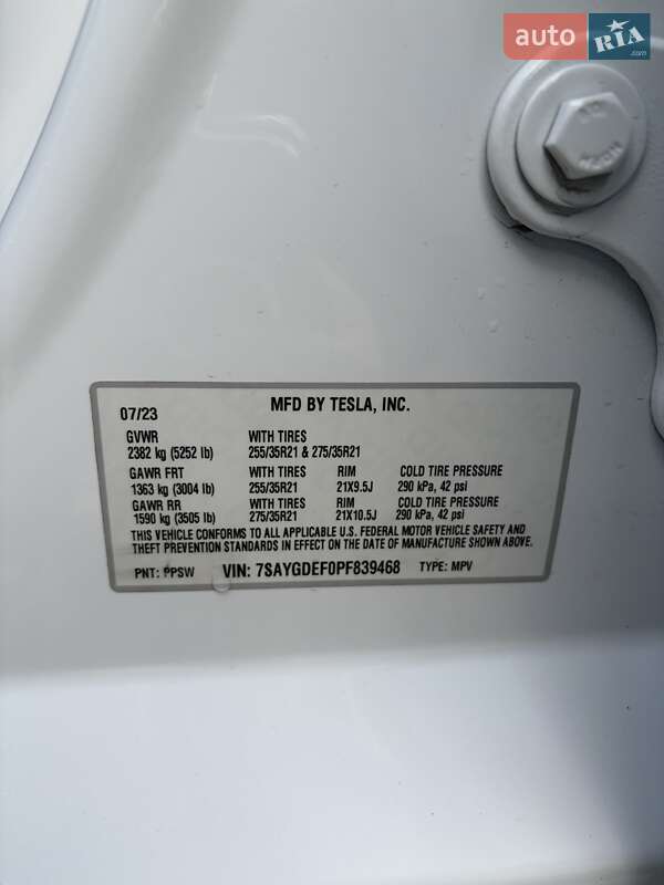 Внедорожник / Кроссовер Tesla Model Y 2023 в Ужгороде фото 17 Внедорожник / Кроссовер Tesla Model Y 2023 в Ужгороде