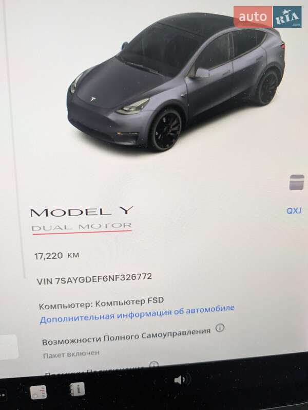 Внедорожник / Кроссовер Tesla Model Y 2021 в Ровно