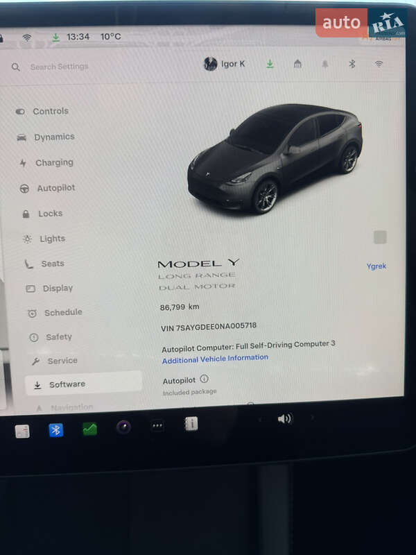 Внедорожник / Кроссовер Tesla Model Y 2022 в Киеве