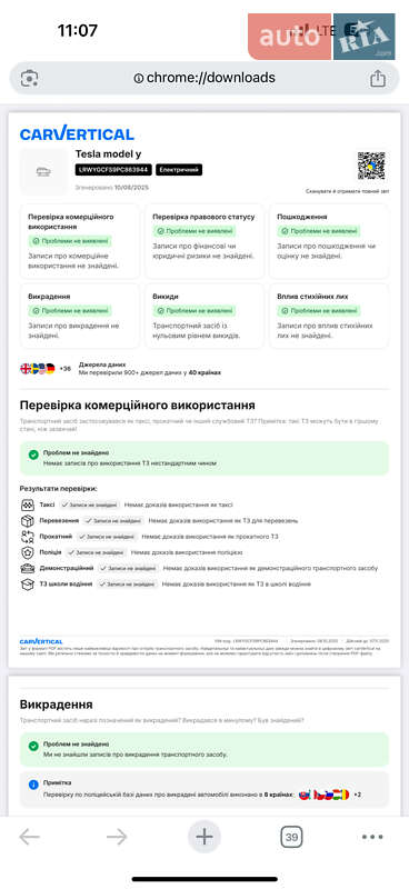 Внедорожник / Кроссовер Tesla Model Y 2023 в Снятине