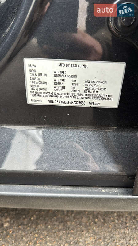 Позашляховик / Кросовер Tesla Model Y 2024 в Звягелі фото 29 Позашляховик / Кросовер Tesla Model Y 2024 в Звягелі