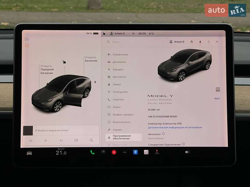 Внедорожник / Кроссовер Tesla Model Y 2021 в Николаеве