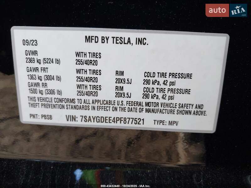 Внедорожник / Кроссовер Tesla Model Y 2023 в Львове