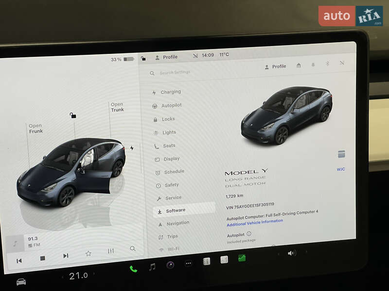 Внедорожник / Кроссовер Tesla Model Y 2025 в Львове