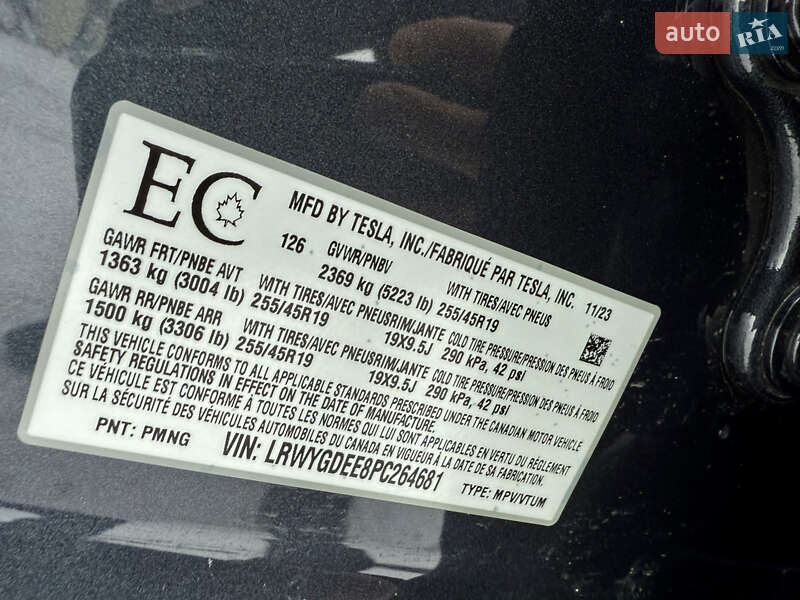 Внедорожник / Кроссовер Tesla Model Y 2023 в Ровно фото 23 Внедорожник / Кроссовер Tesla Model Y 2023 в Ровно