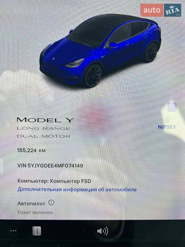 Внедорожник / Кроссовер Tesla Model Y 2020 в Луцке фото 37 Внедорожник / Кроссовер Tesla Model Y 2020 в Луцке