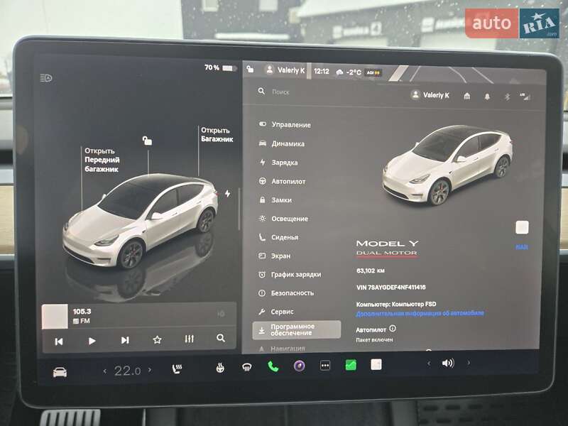 Внедорожник / Кроссовер Tesla Model Y 2022 в Белой Церкви