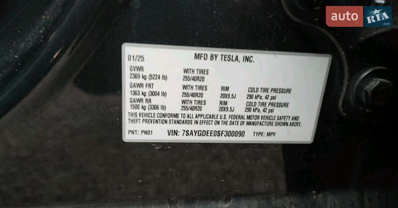 Внедорожник / Кроссовер Tesla Model Y 2025 в Житомире