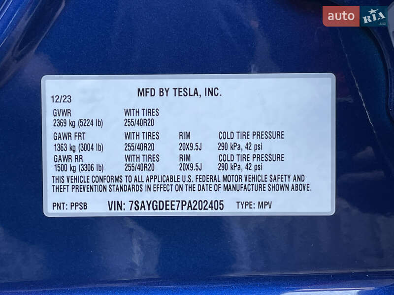 Позашляховик / Кросовер Tesla Model Y 2023 в Львові фото 45 Позашляховик / Кросовер Tesla Model Y 2023 в Львові