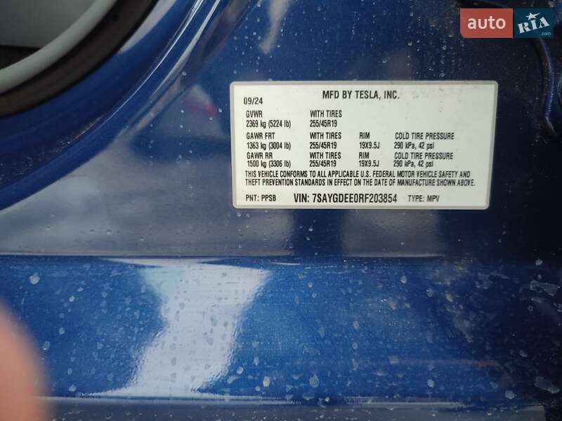 Внедорожник / Кроссовер Tesla Model Y 2024 в Киеве фото 9 Внедорожник / Кроссовер Tesla Model Y 2024 в Киеве