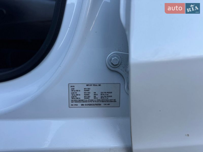 Внедорожник / Кроссовер Tesla Model Y 2020 в Луцке