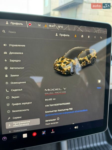 Внедорожник / Кроссовер Tesla Model Y 2022 в Ровно