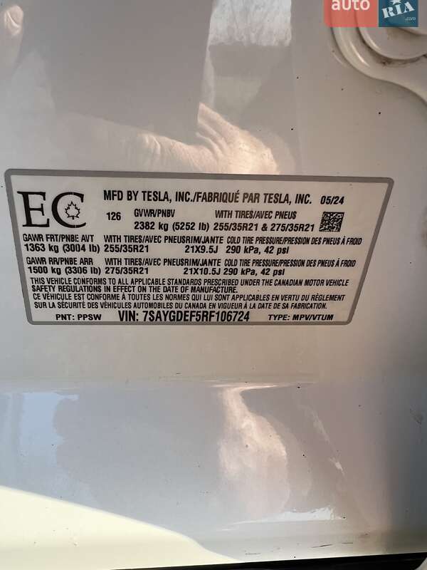 Позашляховик / Кросовер Tesla Model Y 2024 в Полтаві