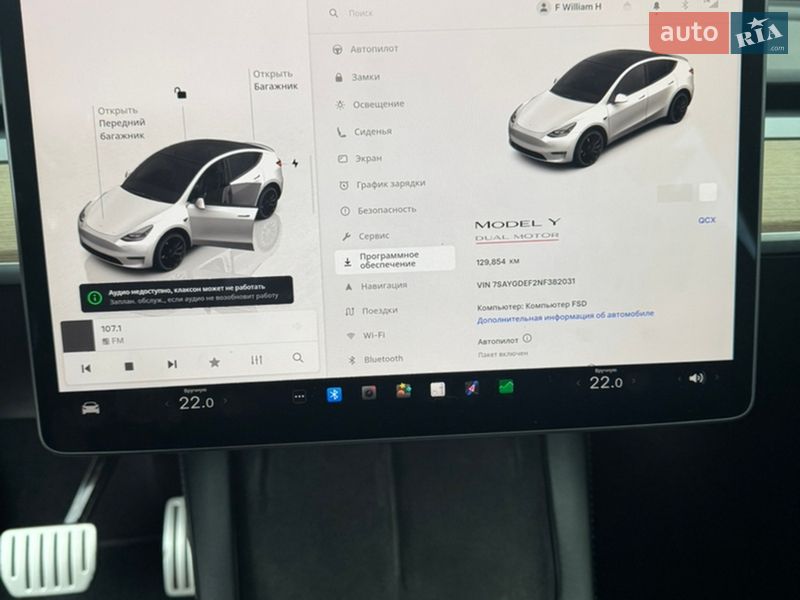 Позашляховик / Кросовер Tesla Model Y 2022 в Миколаєві фото 4 Позашляховик / Кросовер Tesla Model Y 2022 в Миколаєві