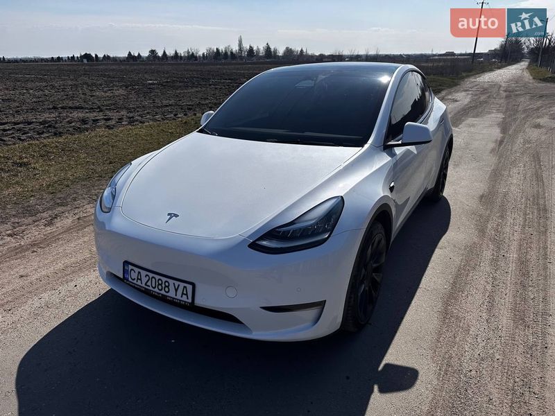 2021 Tesla Model Y, VIN 5YJYGDEE1MF256620:plate — фото 1 (autoria)