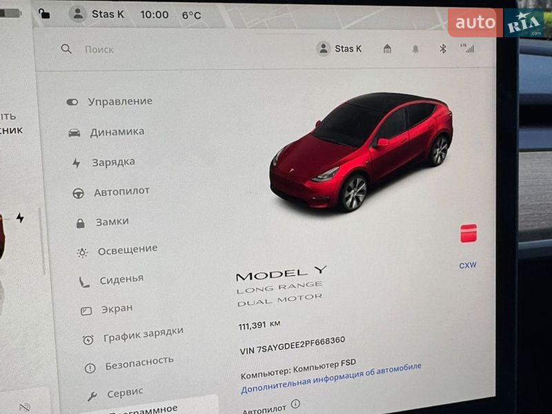 Внедорожник / Кроссовер Tesla Model Y 2023 в Киеве