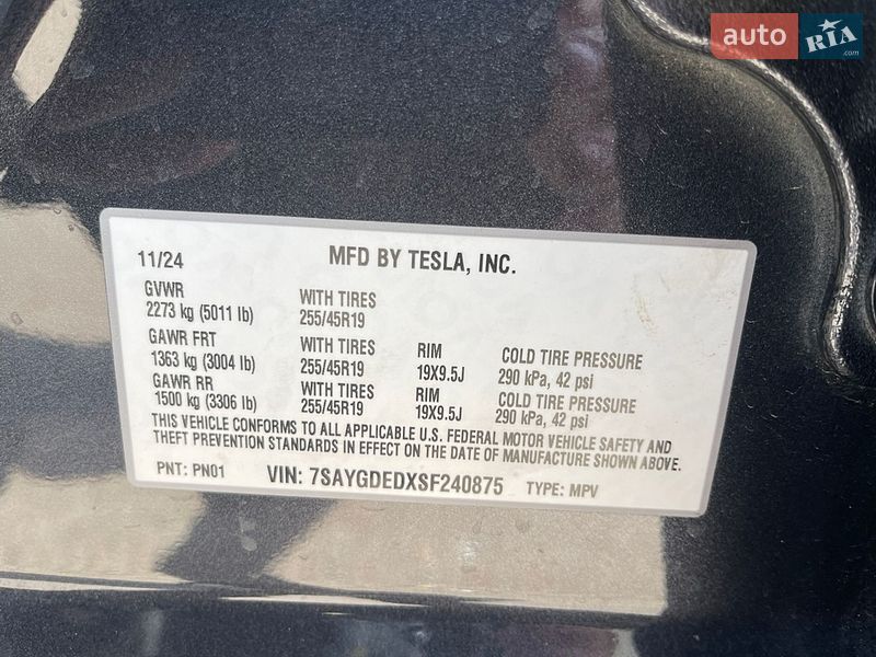 Позашляховик / Кросовер Tesla Model Y 2024 в Києві
