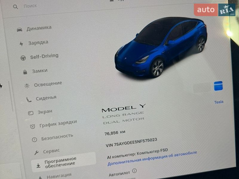 Внедорожник / Кроссовер Tesla Model Y 2022 в Киеве