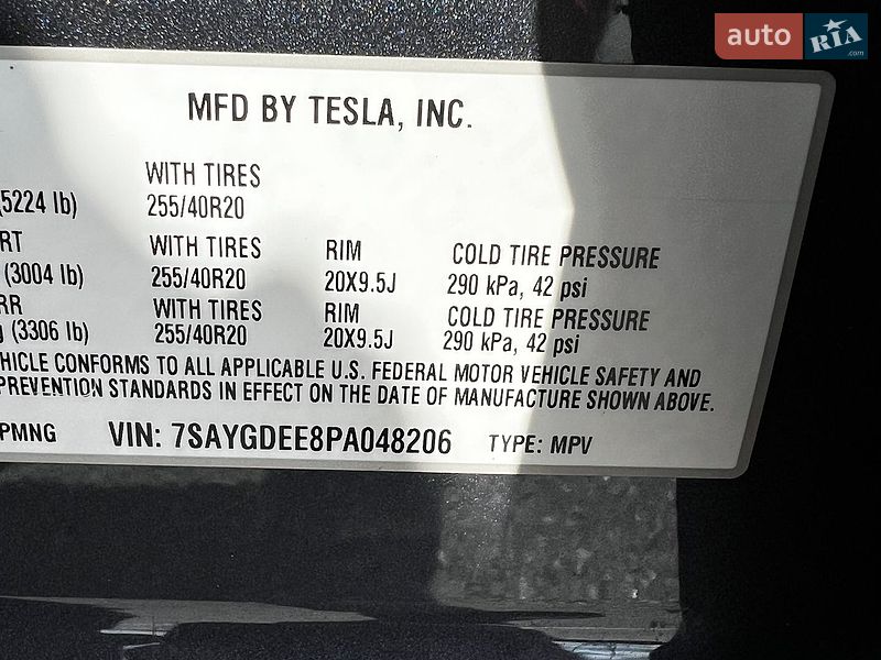 Позашляховик / Кросовер Tesla Model Y 2023 в Дніпрі фото 12 Позашляховик / Кросовер Tesla Model Y 2023 в Дніпрі