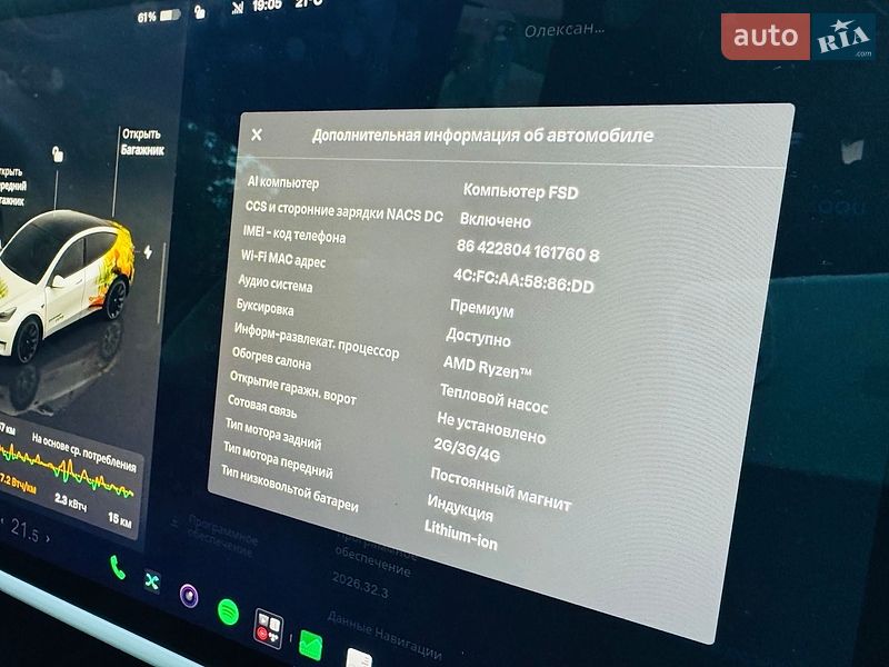 Внедорожник / Кроссовер Tesla Model Y 2022 в Житомире
