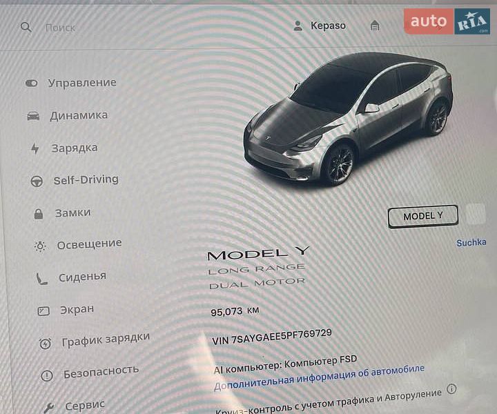 Внедорожник / Кроссовер Tesla Model Y 2023 в Звягеле