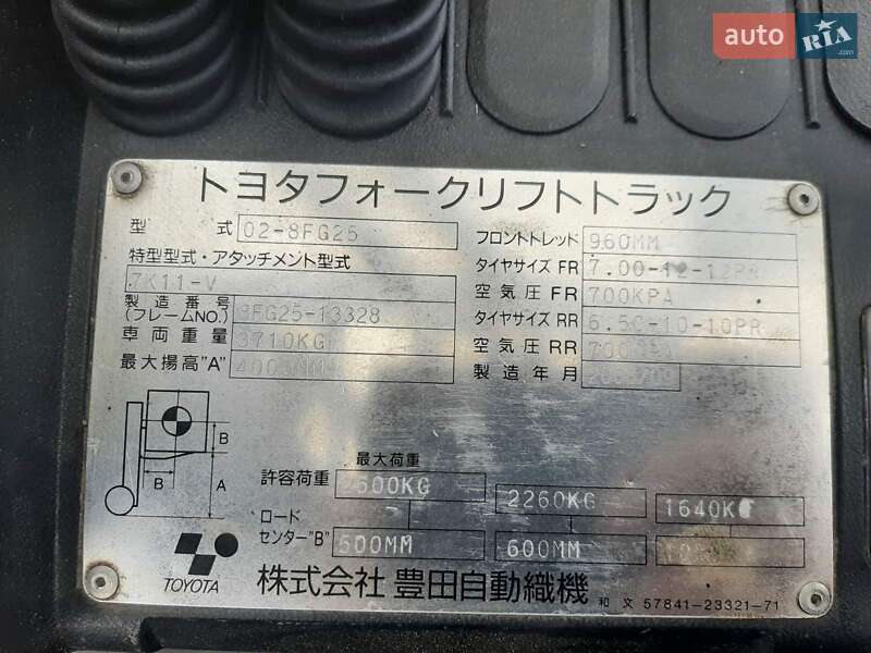 Вилочний навантажувач Toyota 02-8FG25 2008 в Радехові