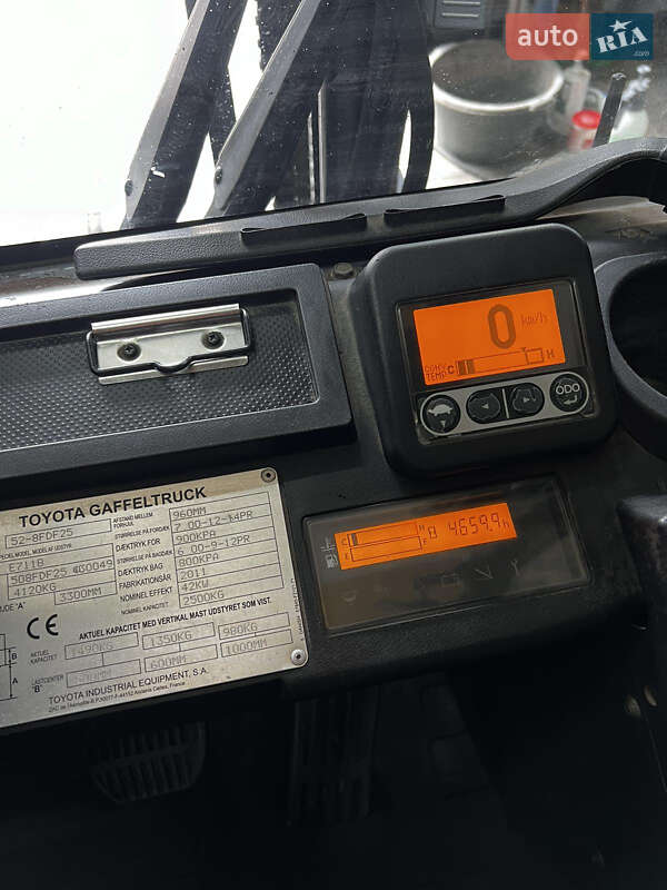 Вилочний навантажувач Toyota 8FDF-25 2011 в Києві