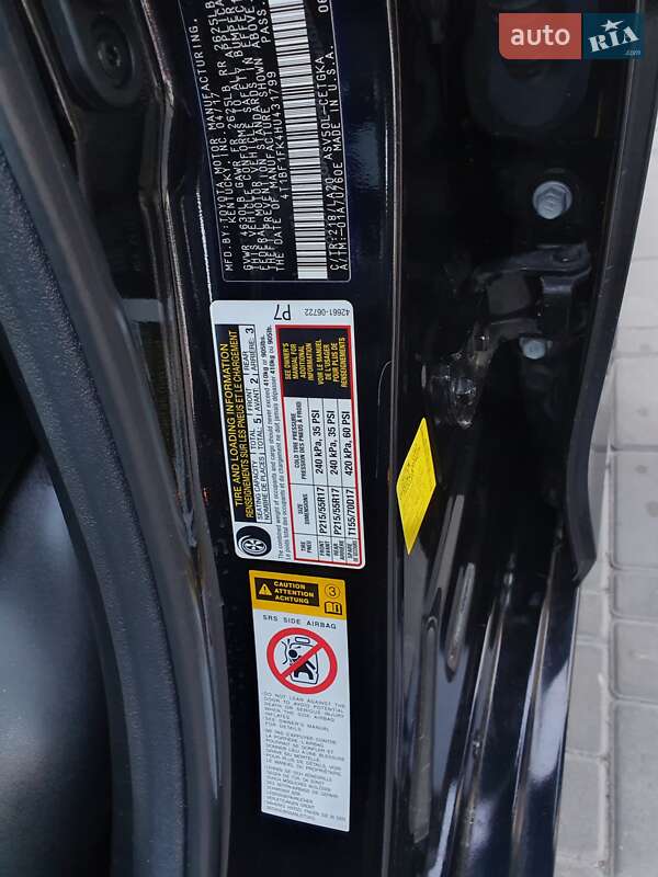 Седан Toyota Camry 2017 в Кременчуці