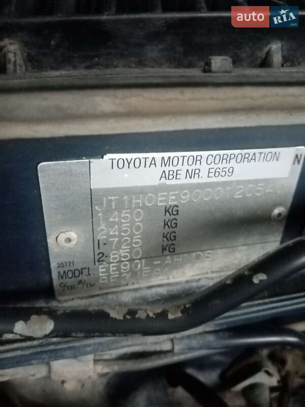 Хэтчбек Toyota Corolla 1989 в Киеве фото 13 Хэтчбек Toyota Corolla 1989 в Киеве