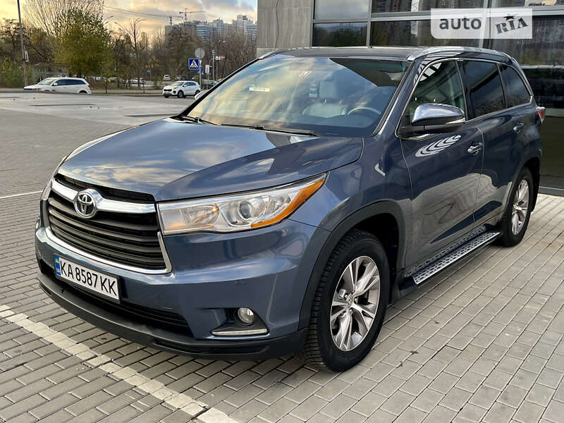 Технические характеристики Toyota Highlander (2014-2016) 2.7