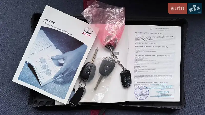 Внедорожник / Кроссовер Toyota Highlander 2014 в Одессе документ