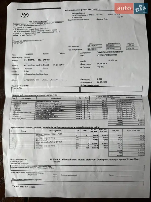Внедорожник / Кроссовер Toyota Land Cruiser Prado 2022 в Тернополе документ 3 фото Внедорожник / Кроссовер Toyota Land Cruiser Prado 2022 в Тернополе документ