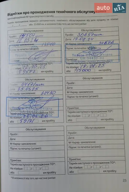 Внедорожник / Кроссовер Toyota Land Cruiser Prado 2023 в Днепре документ