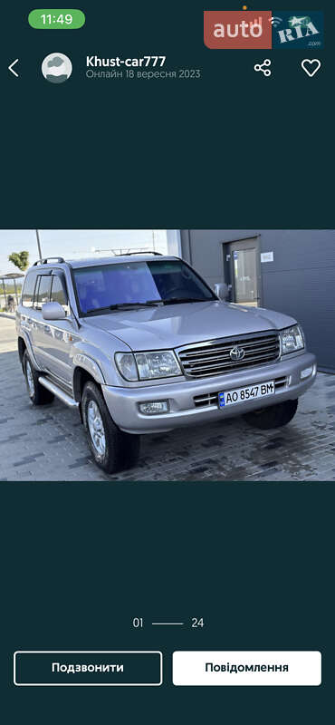 Внедорожник / Кроссовер Toyota Land Cruiser 2002 в Иршаве