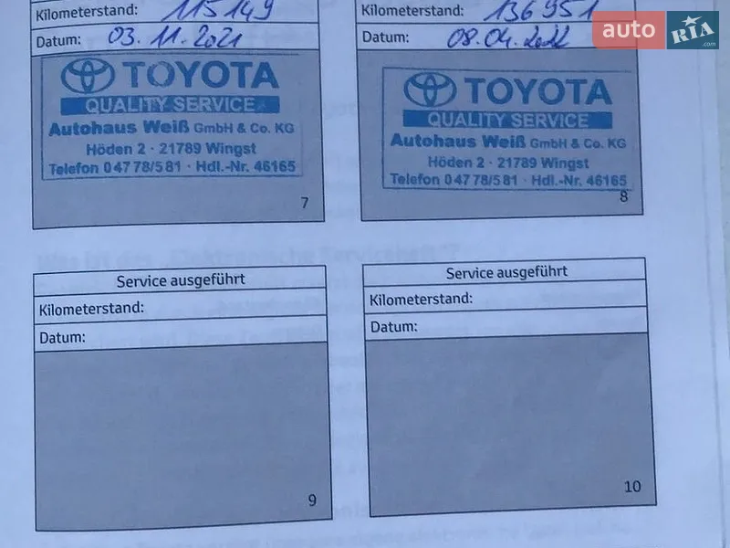 Грузовой фургон Toyota Proace 2018 в Кривом Роге документ