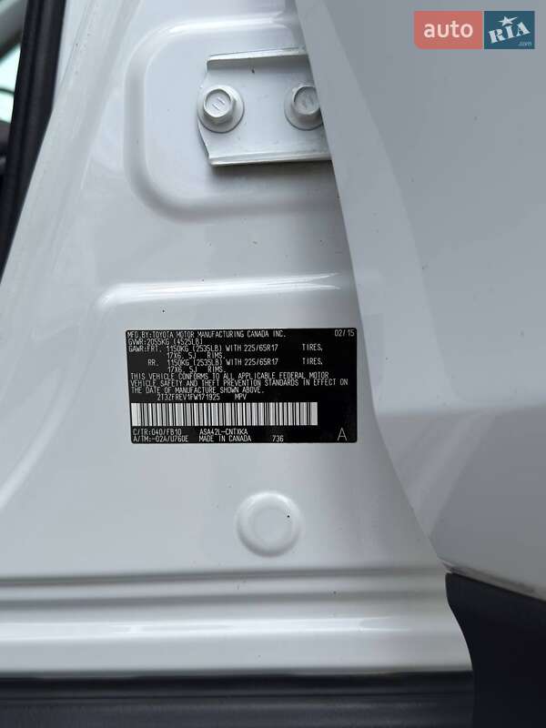 Внедорожник / Кроссовер Toyota RAV4 2015 в Долине фото 28 Внедорожник / Кроссовер Toyota RAV4 2015 в Долине