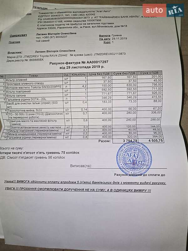 Внедорожник / Кроссовер Toyota RAV4 2017 в Костополе фото 14 Внедорожник / Кроссовер Toyota RAV4 2017 в Костополе