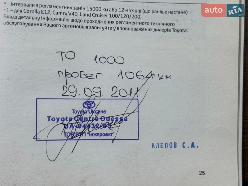 Позашляховик / Кросовер Toyota RAV4 2011 в Одесі