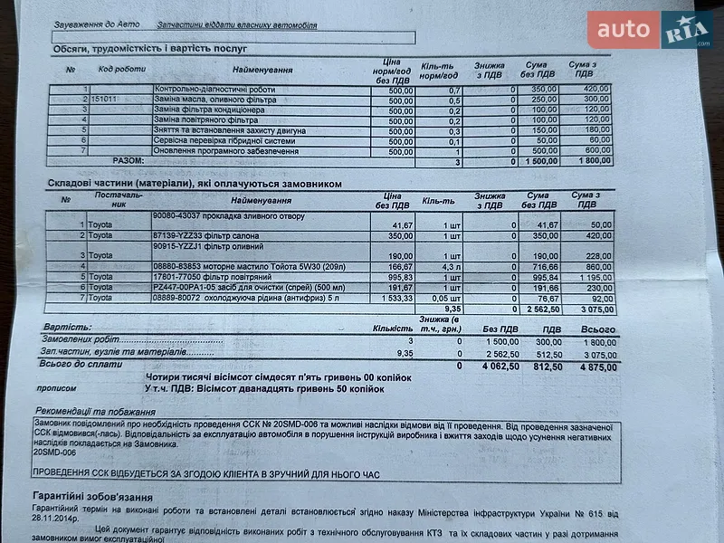Внедорожник / Кроссовер Toyota RAV4 2019 в Ахтырке документ
