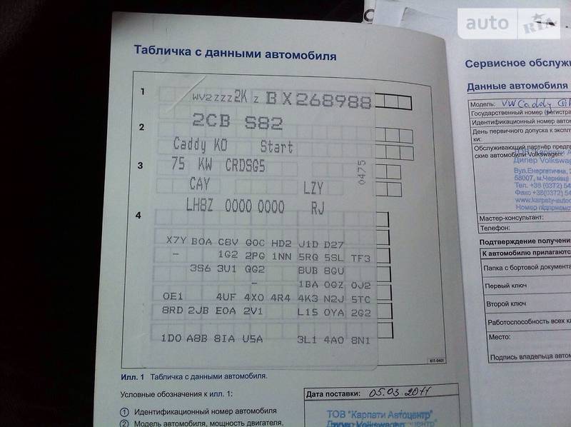 Мінівен Volkswagen Caddy 2011 в Тернополі фото 34 Мінівен Volkswagen Caddy 2011 в Тернополі