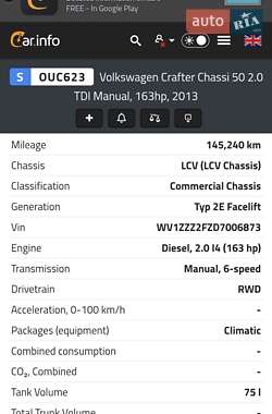 Рефрижератор Volkswagen Crafter 2013 в 
