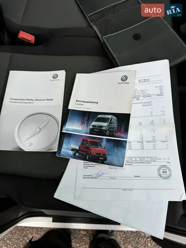 Грузовой фургон Volkswagen Crafter 2018 в Киеве документ 3 фото Грузовой фургон Volkswagen Crafter 2018 в Киеве документ