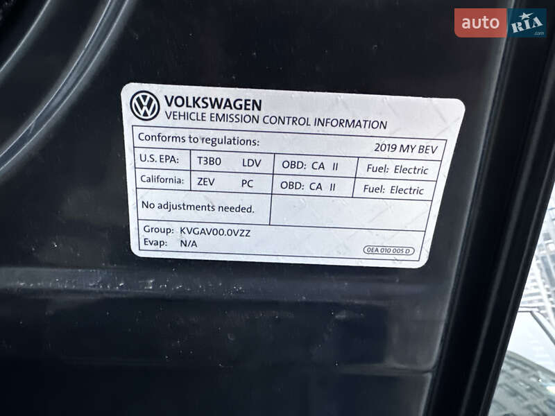 Хетчбек Volkswagen e-Golf 2019 в Києві